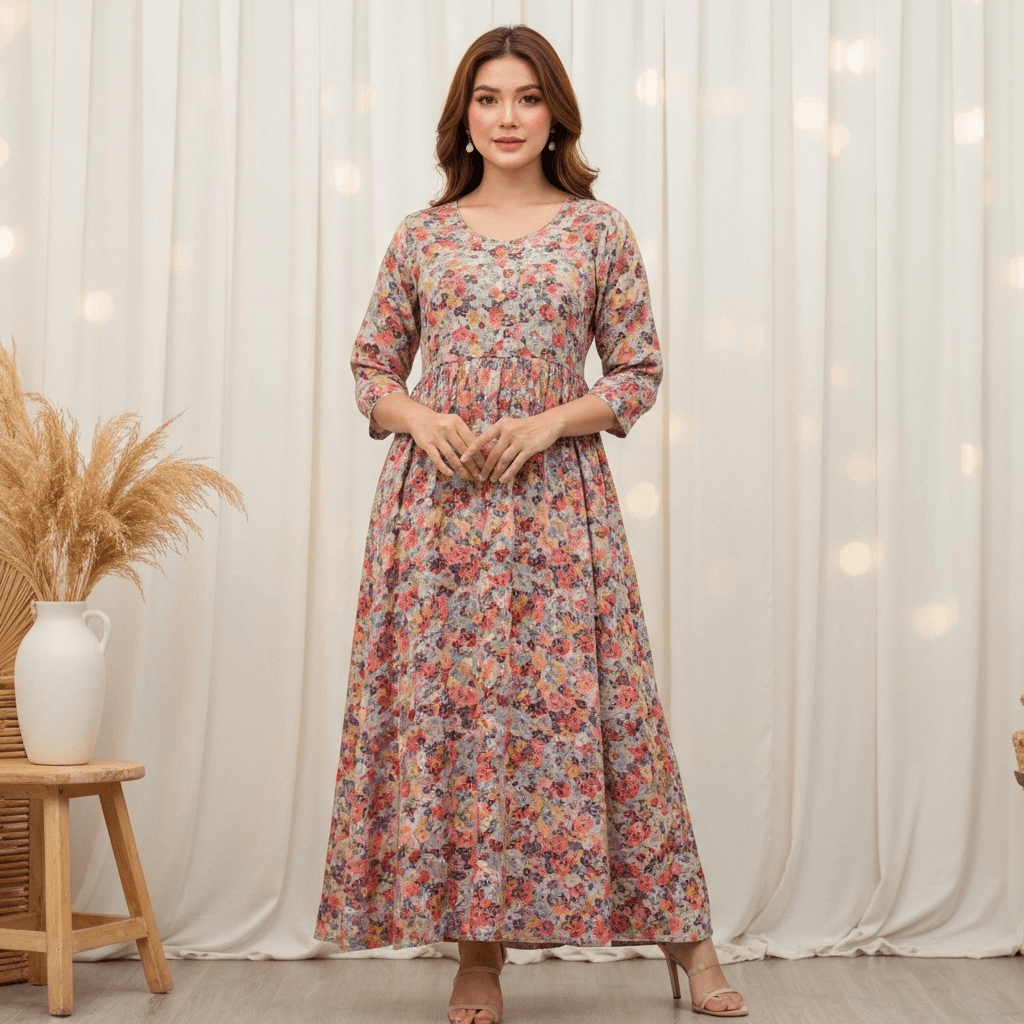 Dress Tunik Balita Motif Ceria